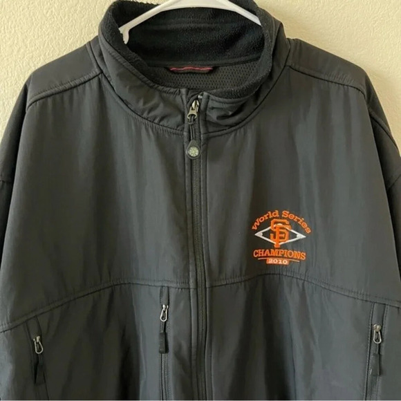 San Francisco Giants 2010 World Series Champions Water Resistant Jacket SZ XXL - Picture 2 of 11